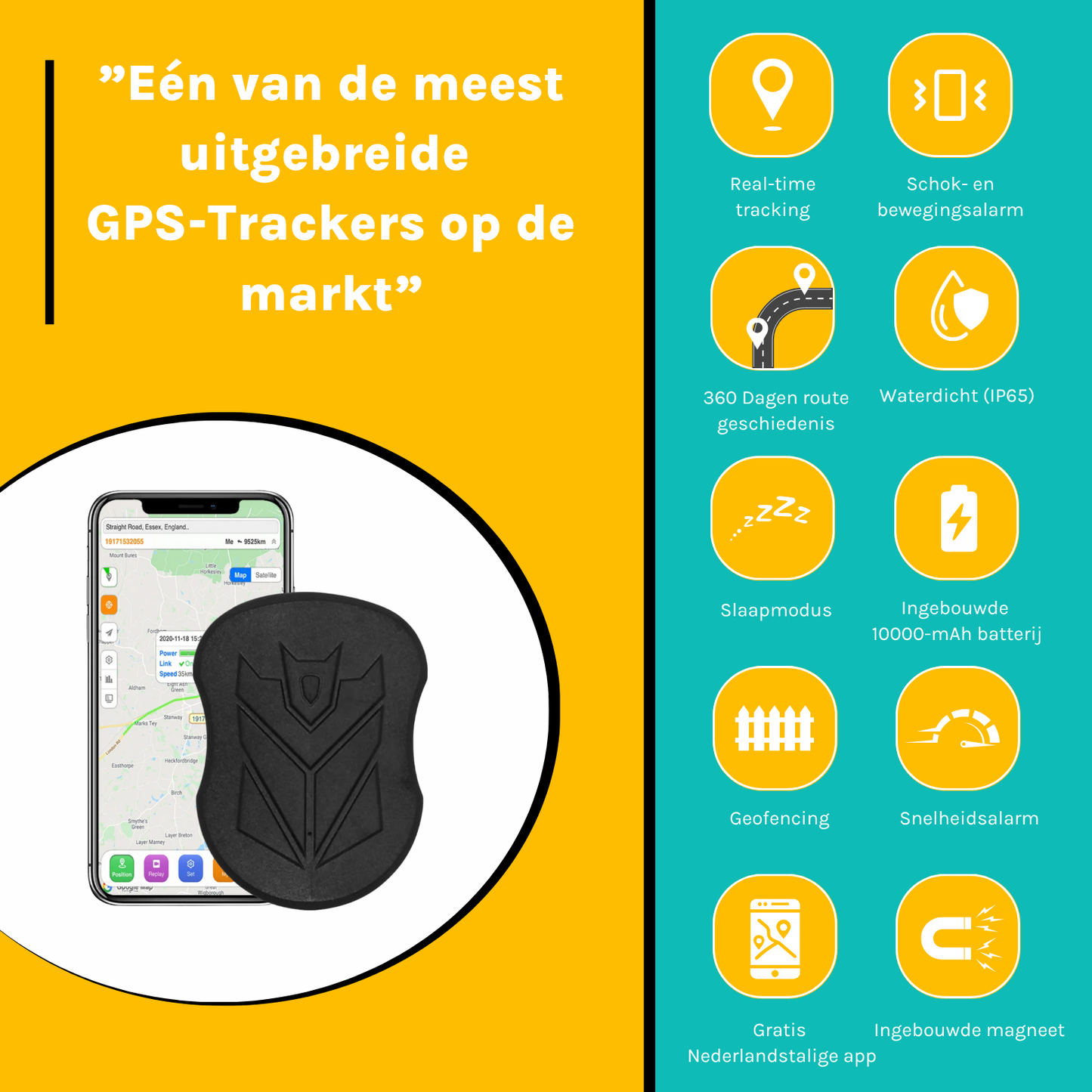 Premium 4G GPS-Tracker zonder abonnement
